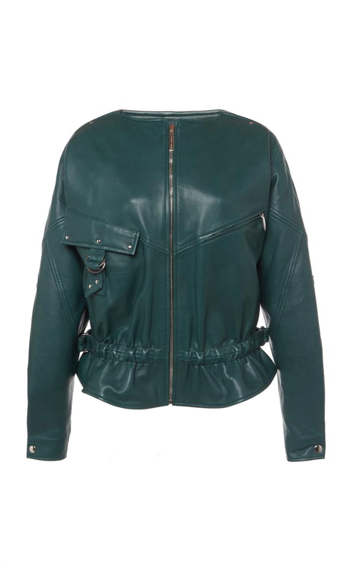 Moda Operandi Alberta Ferretti Utilitarian Nappa Leather Jacket