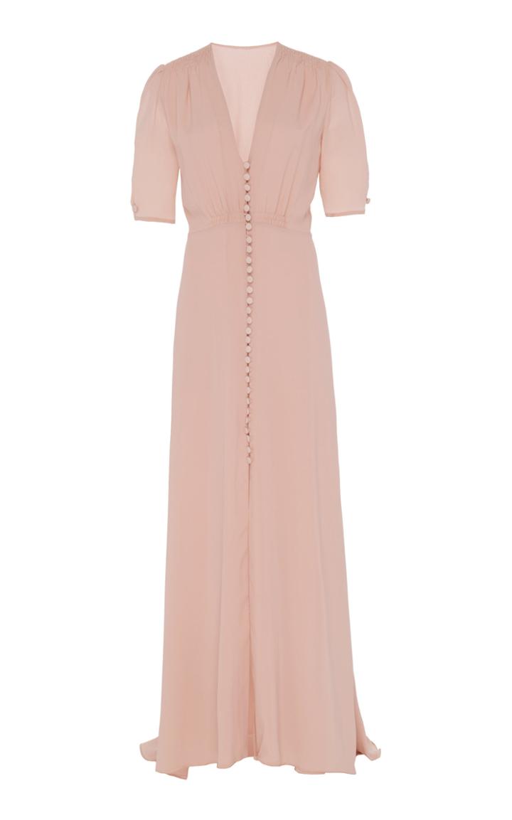 Luisa Beccaria Button Up Maxi Dress