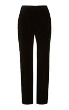 Moda Operandi Zuhair Murad Crystal-embellished Velvet Skinny Pants Shrimp Trs / Rad