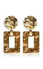 Moda Operandi Ben-amun Gold-plated Hammered Drop Earrings