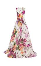Alex Perry Lina Sheer Silk Gown