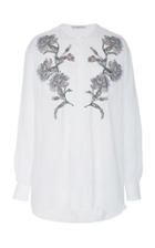 Ermanno Scervino Floral Stud-embellished Linen Shirt