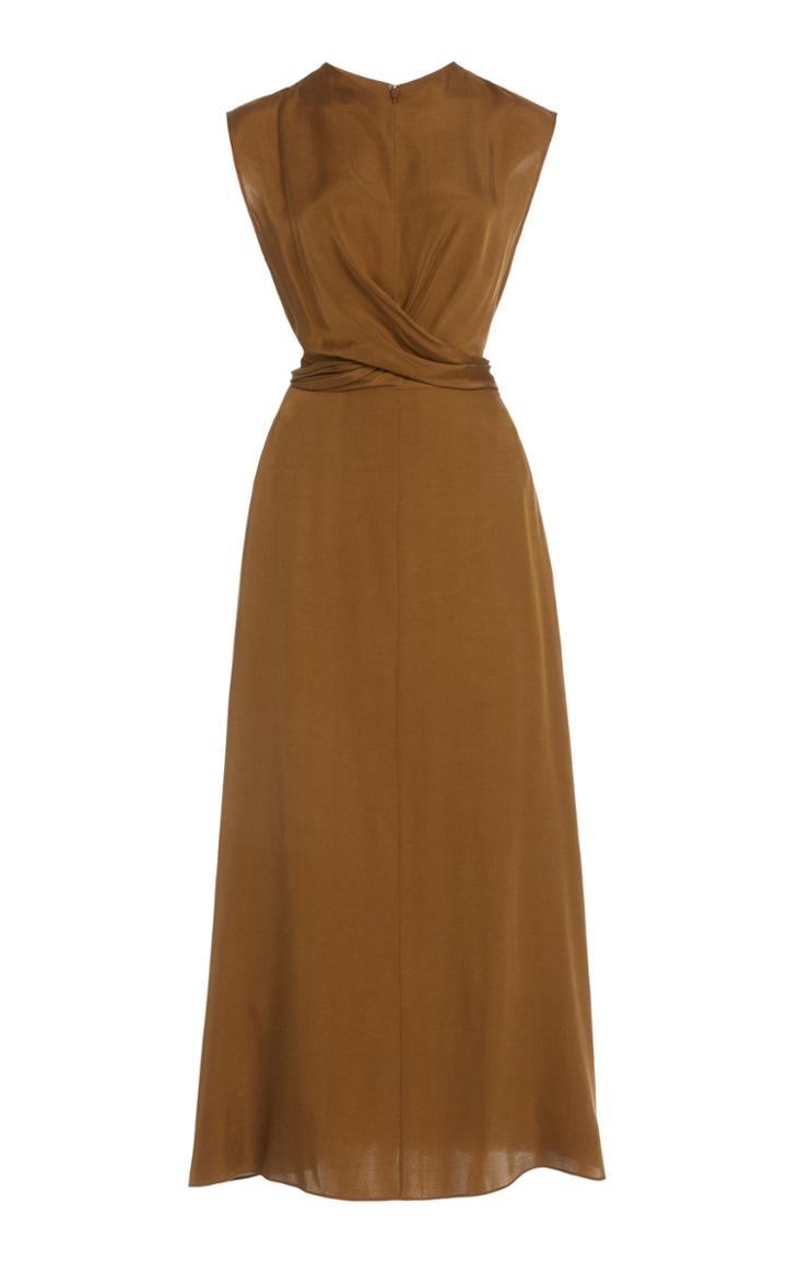 Vince Twist-accent Silk-blend Dress