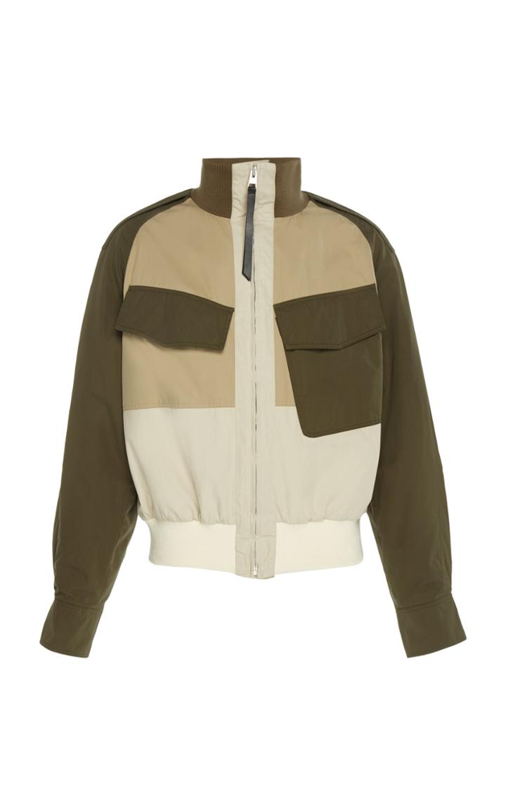 Jw Anderson Color-block Cotton Jacket