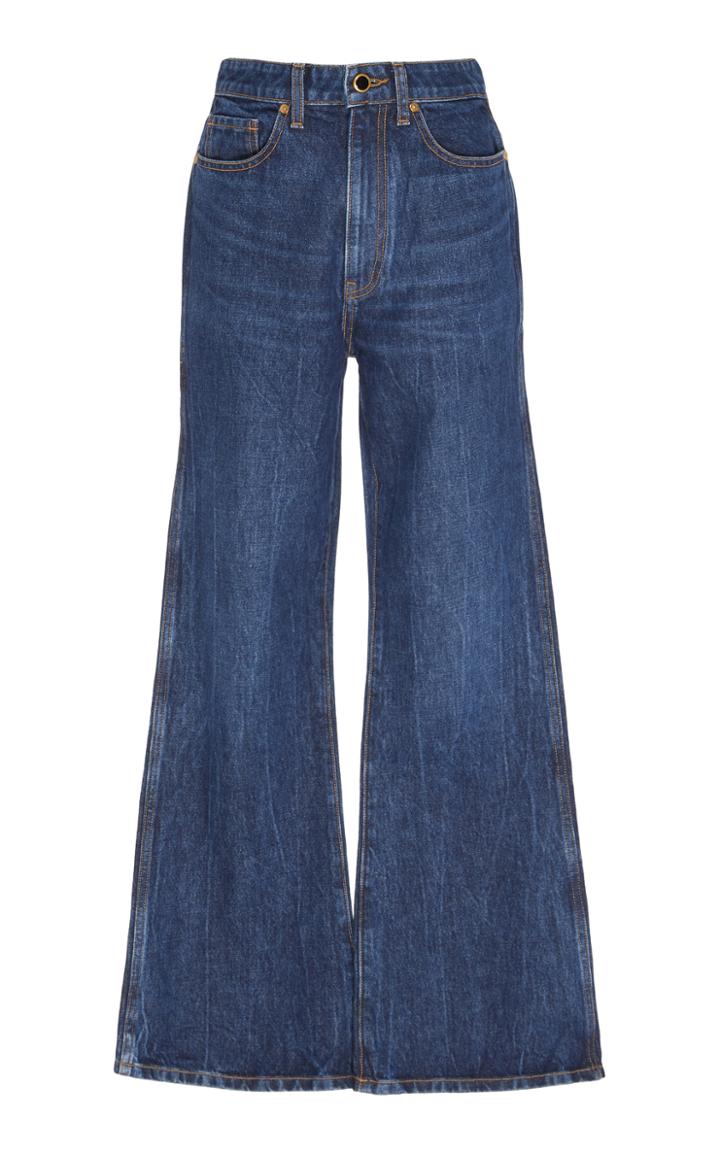 Khaite Gabbie Rigid High-rise Flare-leg Jeans