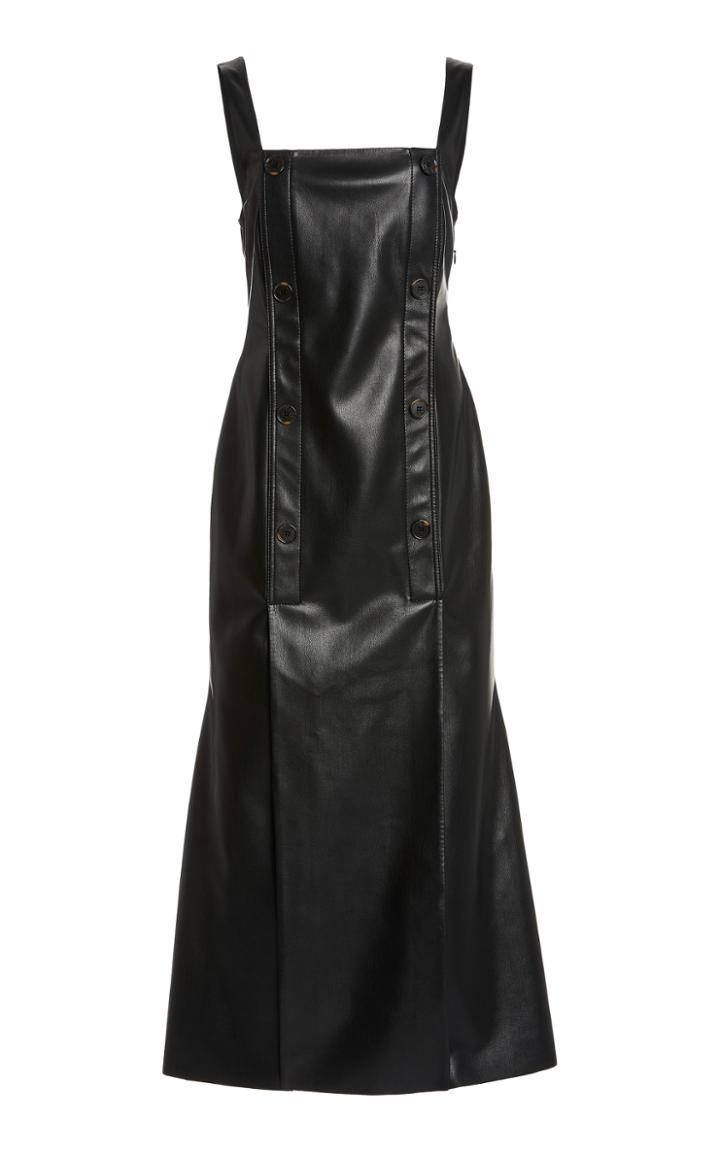 Moda Operandi Nanushka Allie Double-breasted Vegan Leather Dress