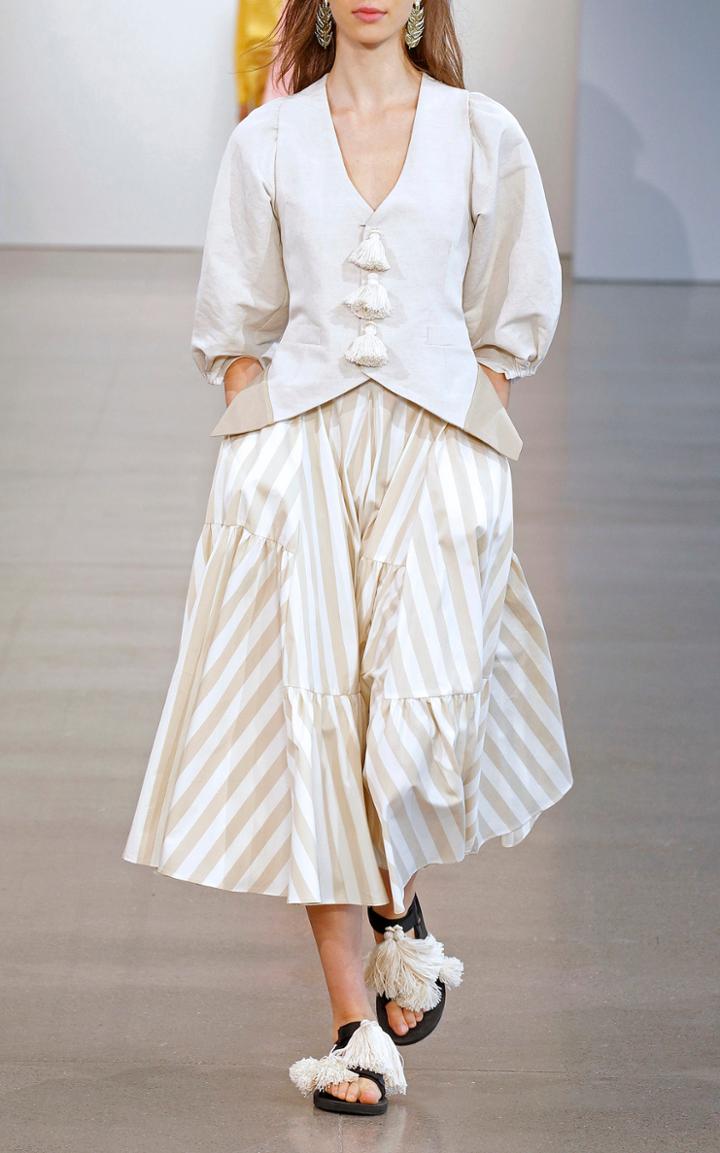 Tome Puff Sleeve Linen Tassel Jacket