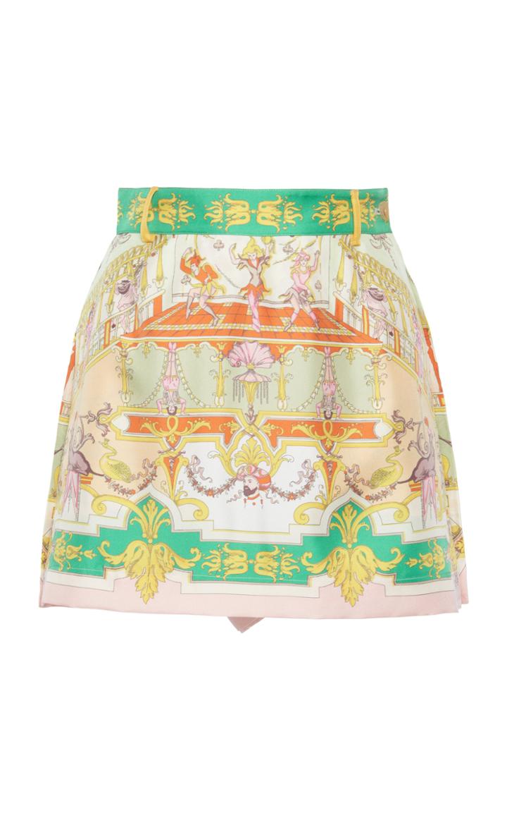 Moda Operandi Etro Printed Silk Mini Skirt