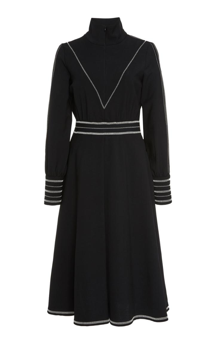 Smarteez Zip Turtle Neck Stripe Dress