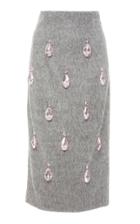 16arlington Embellished Wool Pencil Skirt