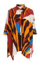 Vanda Jacintho Printed Crepe The Chine Shirt