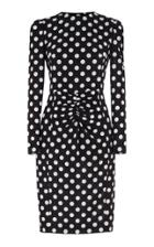 Yanina Demi Couture Long Sleeve Polka Dot Dress