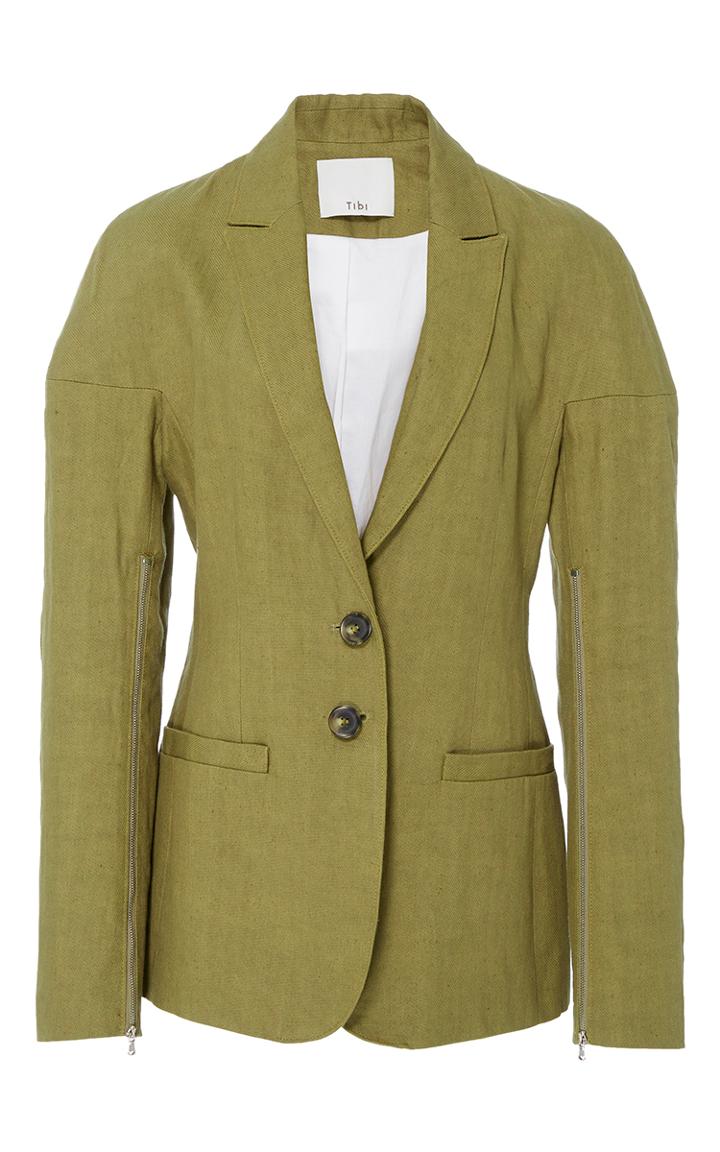 Tibi Moss Drop Shoulder Blazer