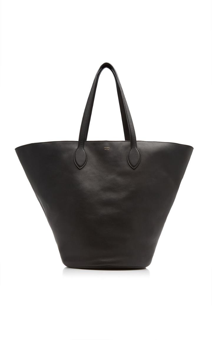Moda Operandi Khaite Osa Medium Calf Leather Circle Tote