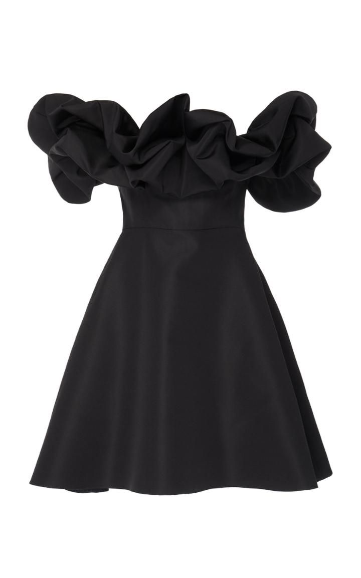 Christian Siriano Off The Shoulder Ruffle Dress