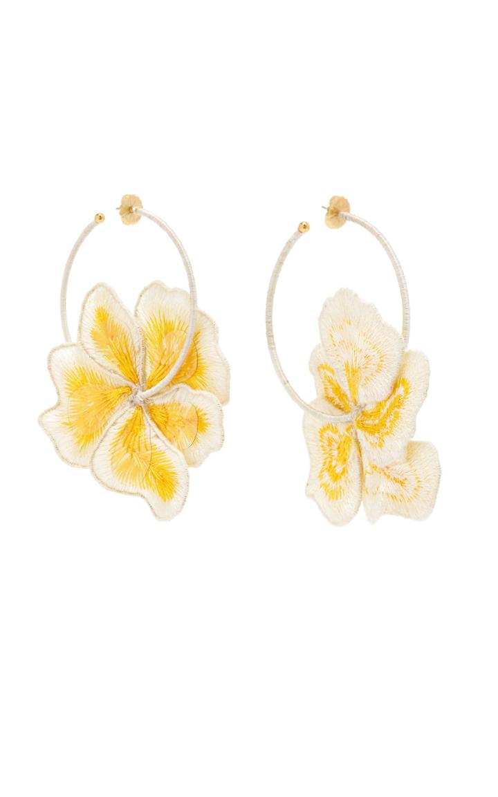Rebecca De Ravenel M'o Exclusive: Flora Hoop Earrings