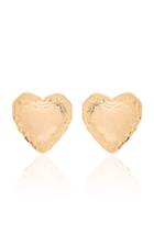 Fallon Gold-plated Heart Earrings