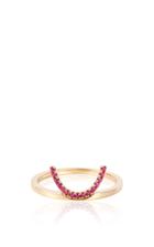 Ruifier Elements Ruby Crescent Ring