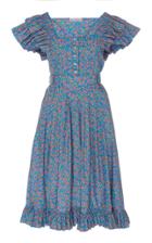 Paco Rabanne Ruffled Shoulder Cotton Printed Dress