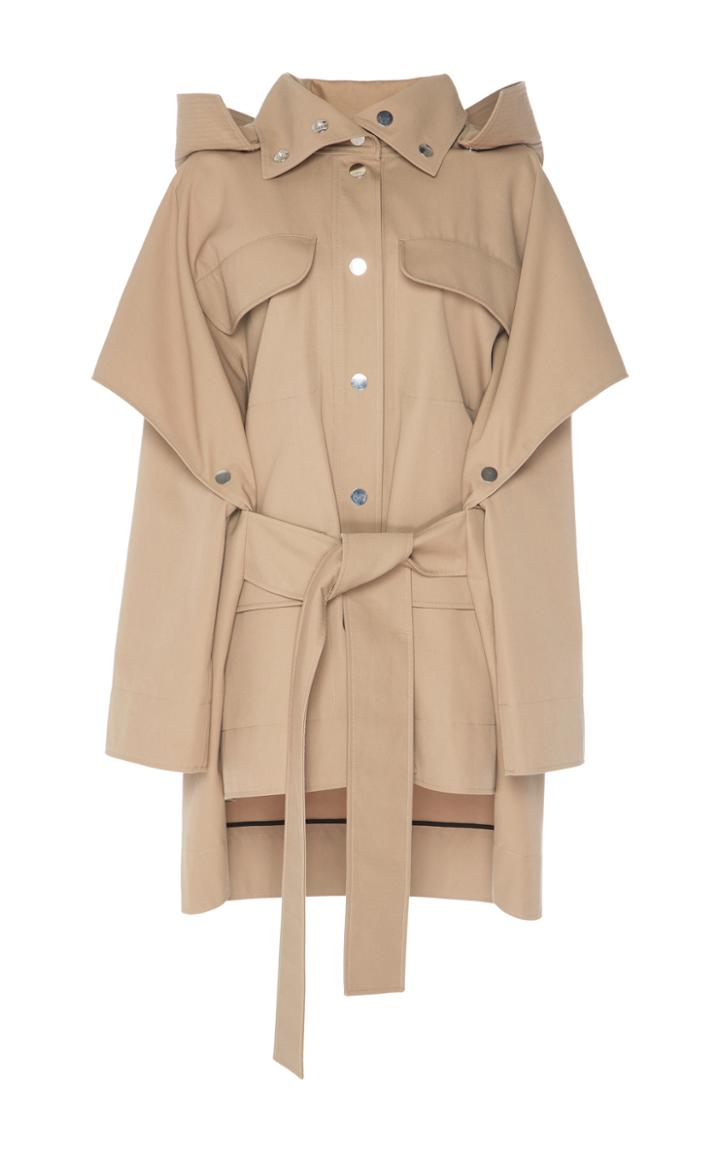 Courrges Wide Collar Button Detail Jacket