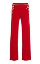 Madeleine Thompson Pallas Embroidered Cashmere Wide-leg Pants Size: M