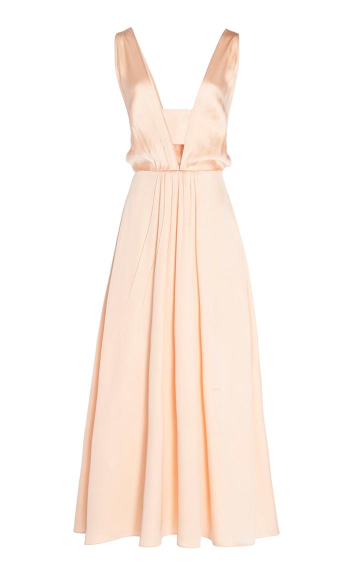 Rochas Odium Silk-satin Midi Dress