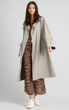 Moda Operandi Figue French Embroidered Trench Coat