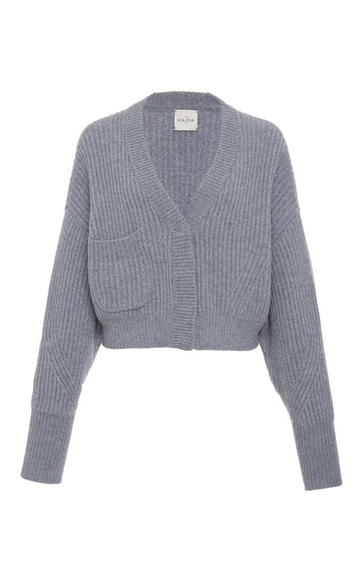 Le Kasha Monaco Cropped Ribbed Cardigan