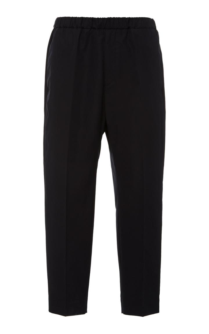 Jil Sander R-priamo Cotton Cropped Pants