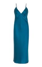 Olivia Von Halle Issa Silk-satin Midi Dress Size: Xxs