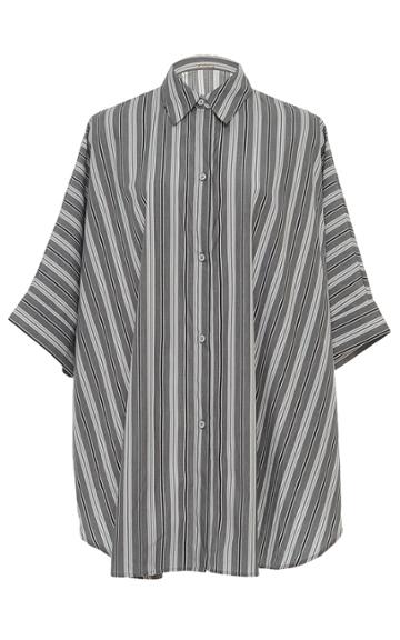Malia Jones Striped Shirt Dress