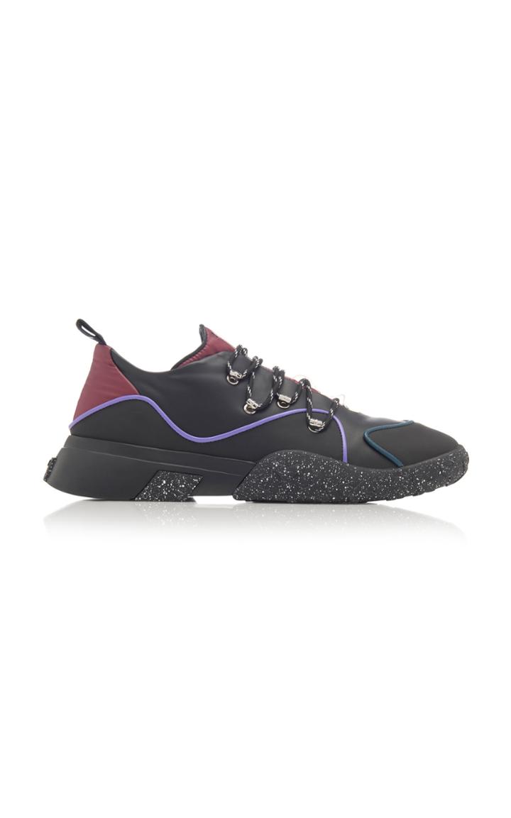 Bally Gady Leather-trimmed Suede Sneakers