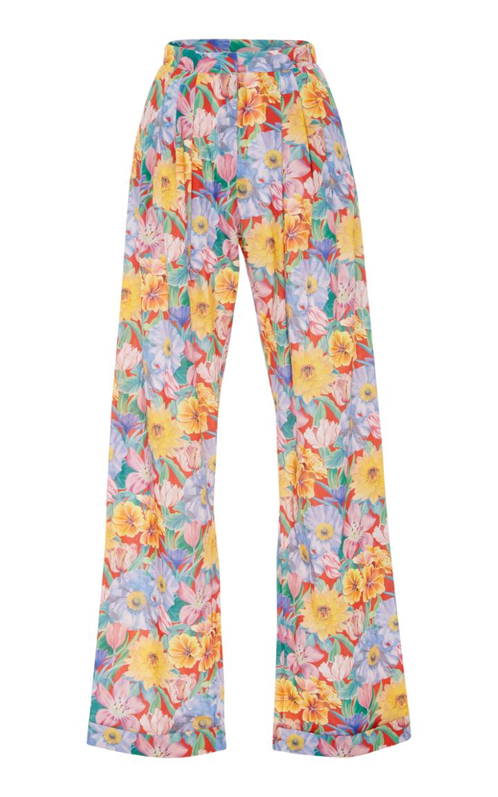 Alcoolique Mel Floral Cotton Pant