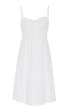 Brock Collection Ruffle-trimmed Cotton-blend Midi Dress Size: 0