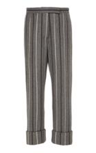 Thom Browne Banker Stripe Intarsia Wool Flannel Trouser