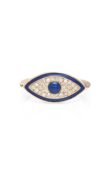 Misahara Evil Eye 18k Gold Diamond Ring