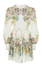 Moda Operandi Zimmermann Wavelength Bell Sleeve Mini Dress Size: 0