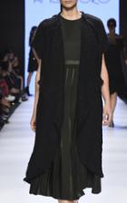 Amelia Toro Sleeveless Wool Pleated Dress