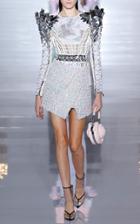 Balmain Origami Embroidered Dress