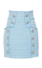 Balmain High-waisted Tweed Skirt