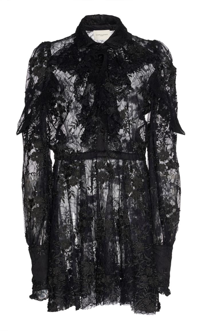 Giuseppe Di Morabito Lace Long Sleeve Dress