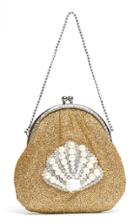 Mach & Mach Sparkling Oval Shell Handbag