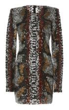 Moda Operandi Naeem Khan Animal-printed Sequin Embellished Midi Dress Size: 2