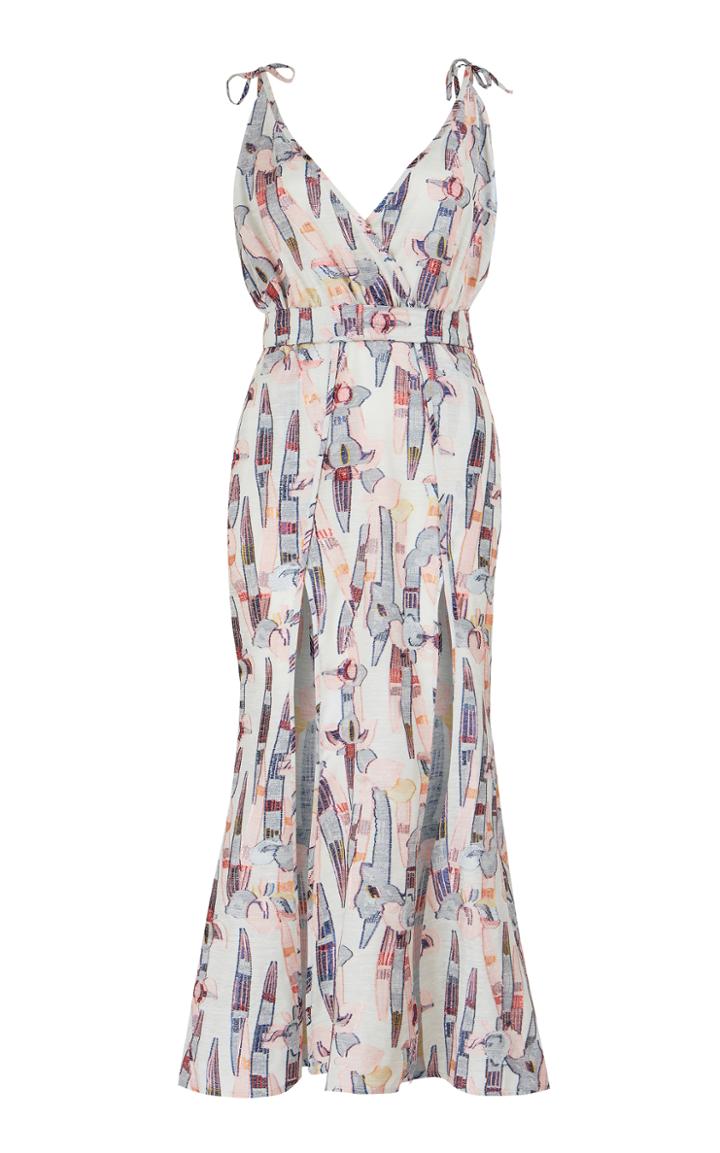 Lana Mueller Pitani Slit Midi Dress