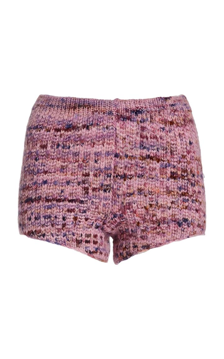 Moda Operandi The Elder Statesman Handspun Knit Mini Shorts