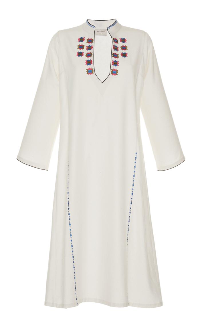 Zeus + Dione Tinos Embroidered Dress