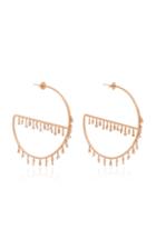 Suzanne Kalan 18k Rose Gold Diamond Hoop Earrings