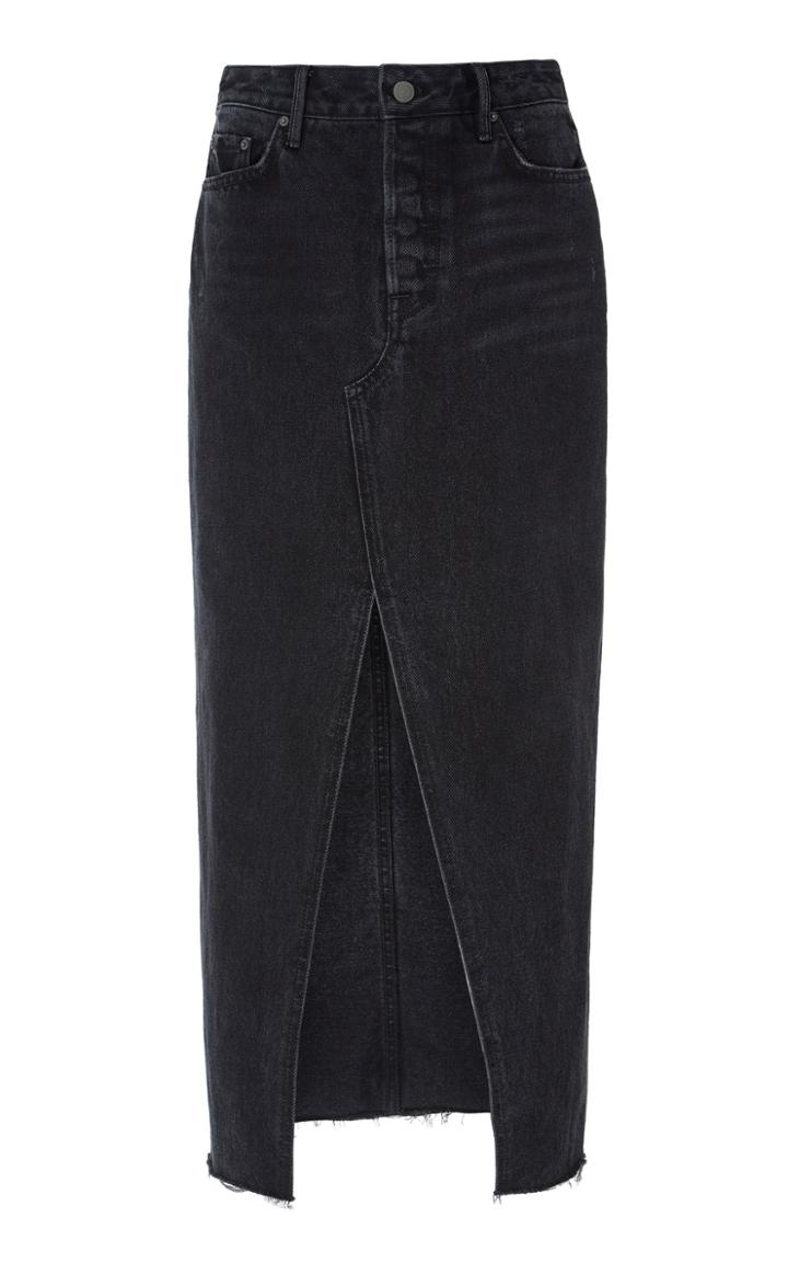 Grlfrnd Denim Isla Denim Midi Skirt Size: 25