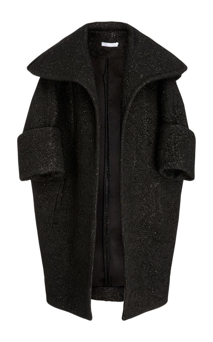 Oscar De La Renta Oversized Lapel Coat