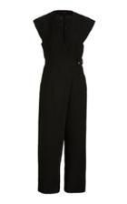 Rachel Comey Ranks Belted Cotton-blend Wrap Jumpsuit